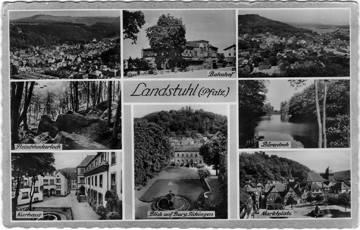 Landstul postcard 1959